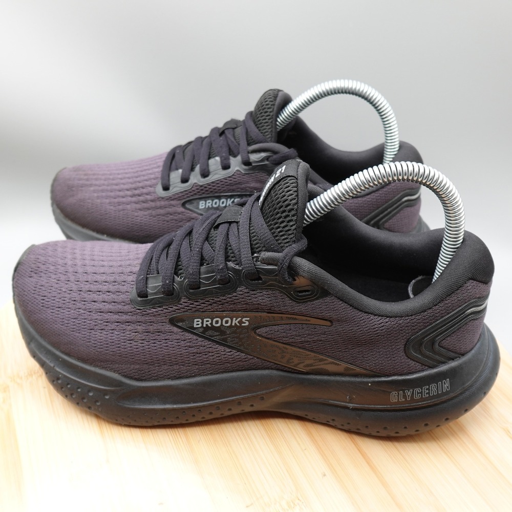 Brooks Shoes Women 8.5 Black Glycerin 21 Run Athletic Sneaker 1204081B020 Flaw